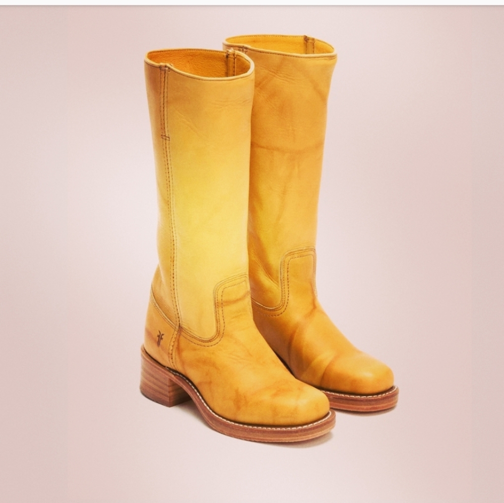 Frye boots. Size 8. Campus 14L. Banana. #77050